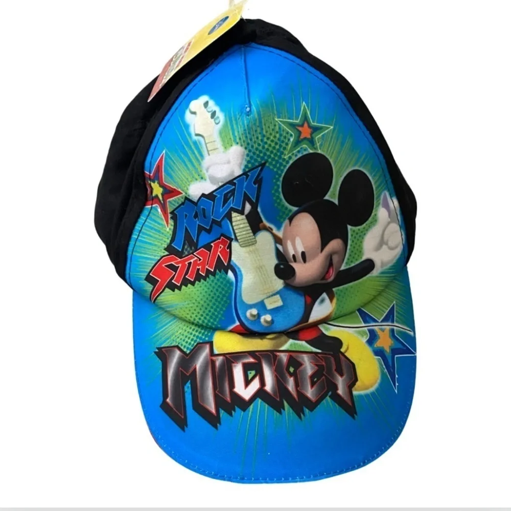 NWT Mickey Mouse Disney NWT Rock Star Baseball Kids Cap Hat